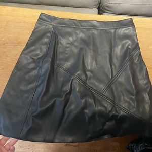 Cute leather skirt